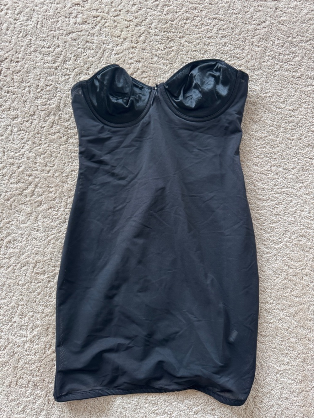 Strapless Black Bodycon Dress